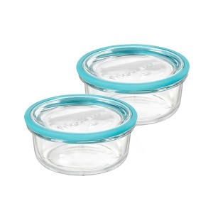 Bormioli Rocco Frigoverre Future Round Container, 17.25 oz - Set of 2 - 1 of 4