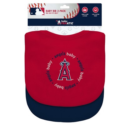 MasterPieces MLB Los Angeles Angels Baby Fanatics 2-Pack Bibs