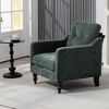 31.5'' Chenille Comfy Ergonomic Single Sofa Chair with High-Support Rebound Sponge, USB Charging Port and Side Storage Pocket - 3 of 4
