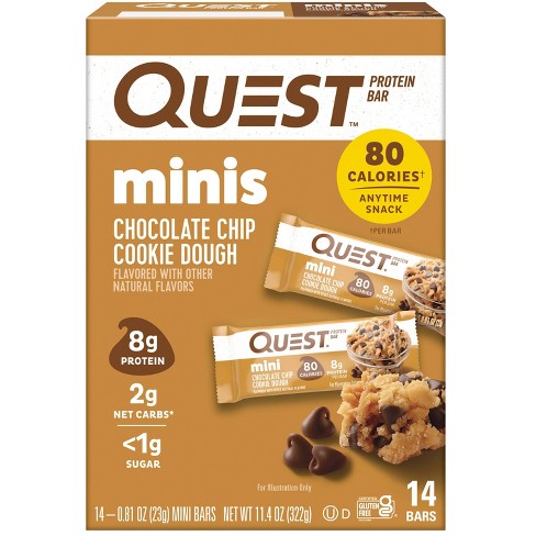 Quest Nutrition Mini Bars - Choco Chip Cookie Dough - 14ct : Target