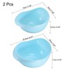 Unique Bargains Plastic Quick Drain Multipurpose Handle Design Fruits Food Strainers Set - 2 of 3
