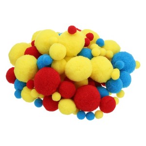 Unique Bargains Creative Handicraft Decoration Home Supplies Pom Poms 260 Pcs - 1 of 4