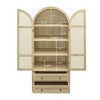 GDFStudio Donald Arched Wood Pantry Cabinets with Adjustable Shelves - 3 of 4