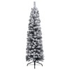 Artificial Christmas Tree Green with white flocking PVC, steel - 3 of 4