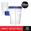 Stock Your Home 32-oz Plastic Containers with Twist Top Lids (12 Pack) - 2 of 4