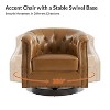 Perry Chesterfield Rocker and Swivel Genuine Leather Chair Set of 2|HULALA HOME - 4 of 4