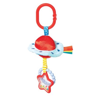 Image of Manhattan Toy UFO Clip-on Baby Travel Toy with Rattles and Teethers