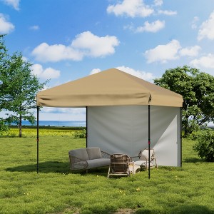 Pop Up Canopy Tent with Removable Sidewalls, Heavy Duty Instant Shelter for Outdoor Events, Parties, Camping & Backyard - 1 of 4