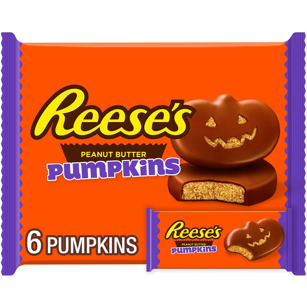 UPC 034000472031 product image for Reese's Peanut Butter Milk Chocolate Pumpkins Halloween Candy - 6ct/7.2oz | upcitemdb.com