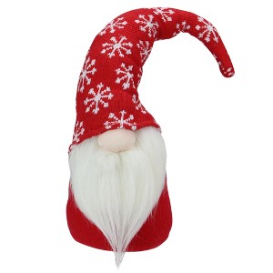 Northlight Santa Gnome with Snowflake Hat Christmas Figure - 8" - Red - 1 of 4