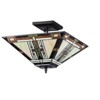 Chloe Lighting Gode Tiffany-Style 2 Light Mission Semi-Flush Ceiling Fixture 14" Shade - 2 of 3