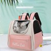 BABYYER Pet Cute Foldable Capsule Backpack for Small, Medium Cats, Puppies, Dogs, Transparent, Breathable, Heat Resistant Carry Bag - 3 of 4