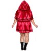 HalloweenCostumes.com Women's Plus Size Gothic Red Riding Hood Costume | Storybook Costumes - 2 of 4