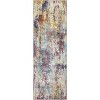 Machine Washable Area Rugs Lightweight Throw Soft Carpet Boho Botanical Floral Ultra-Thin Indoor Rug - 2 of 4