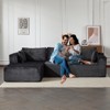 KTMBDW 110” Modular Sectional Sofa with Deep Seat, Modern Modular L-Shape Sofa Couch with Chaise, Upholstered Couches for Living Room, Bedroom - 2 of 4
