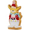 Northlight Gingerbread Reindeer with Cupcake Christmas Figurine - 7" - 4 of 4