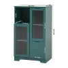 VYNXARIA Elegant MDF Storage Cabinet with Glass Doors and Adjustable Shelves - 4 of 4
