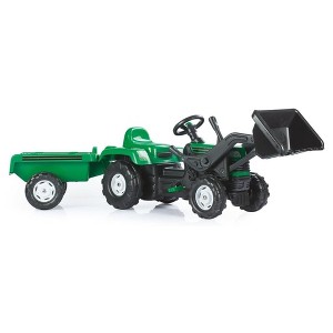DOLU Pedal Tractor with Full Ranchero Trailer, Kids Ride On Toy w/ Front Loader - 1 of 4