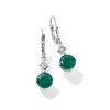 Ross-Simons 5.25 ct. t.w. Emerald Drop Earrings With Diamond Accents in Sterling Silver - 4 of 4