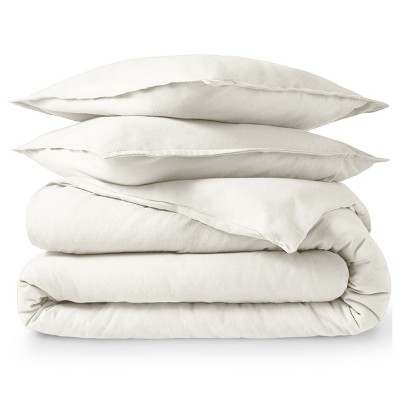 Cotton Flannel Duvet Cover & Sham Set by Bare Home