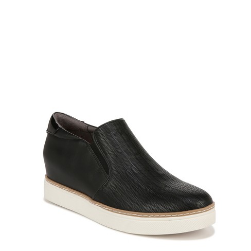 dr scholl's leather slip on sneakers