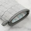 MARTHA STEWART Honeycomb Quilted Chambray Oven Mitt 2-Pack Set - 3 of 4