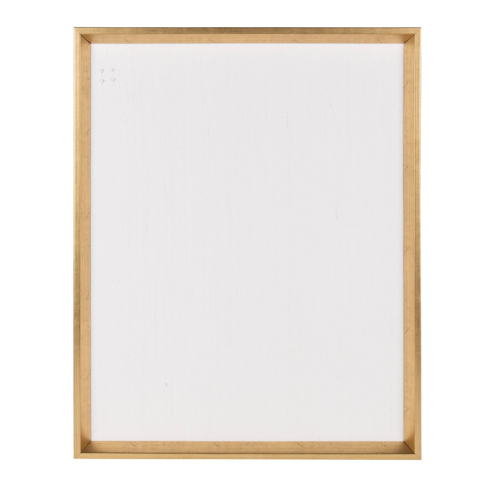 Photos - Dry Erase Board / Flipchart 27.5" x 21.5" Calter Framed Linen Fabric Pinboard Gold - Kate and Laurel F