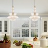 Livex Lighting Art Glass 1 - Light Pendant in  Antique Brass - 3 of 4
