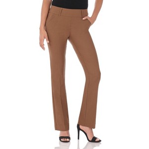 Rekucci Women's Ease into Comfort Classic Bootcut Pant with Tummy Control - 1 of 4