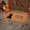 HomeRoots 24" X 36" Natural And Brown Halloween Halloween Outdoor Coir Door Mat - 2 of 3
