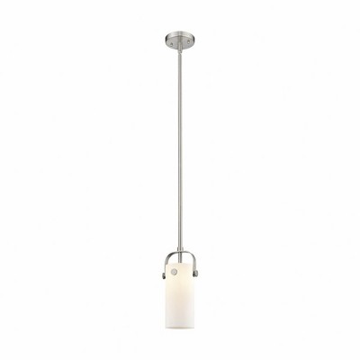 Pilaster II Cylinder - 1 Light Pendant In Contemporary Style-9.5 Inches Tall and 5 Inches Wide