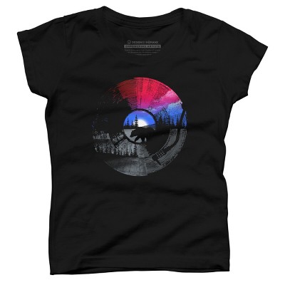 Girl's Design By Humans Sound of Wilderness By clingcling T-Shirt
