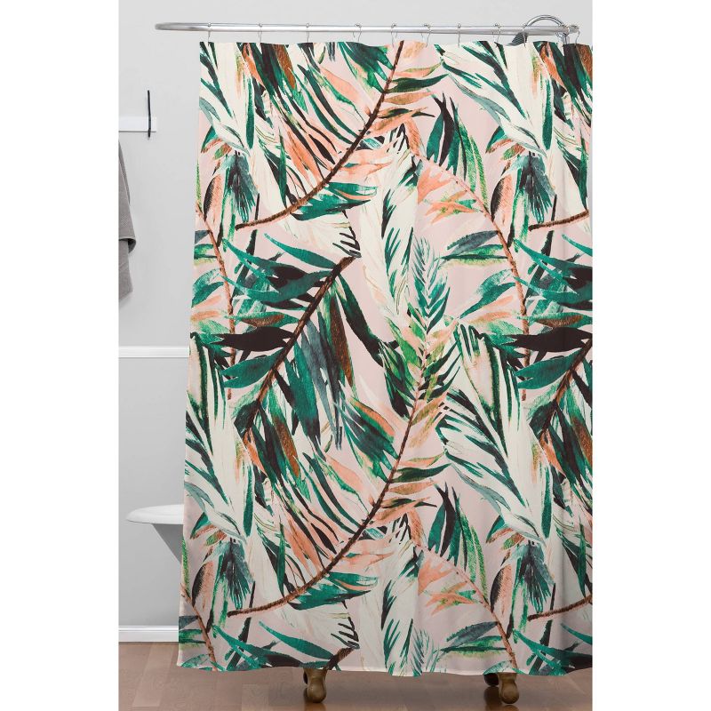 Marta Barragan Camarasa Tropical Leaf Desert Shower Curtain Green - Deny Designs, 3 of 7