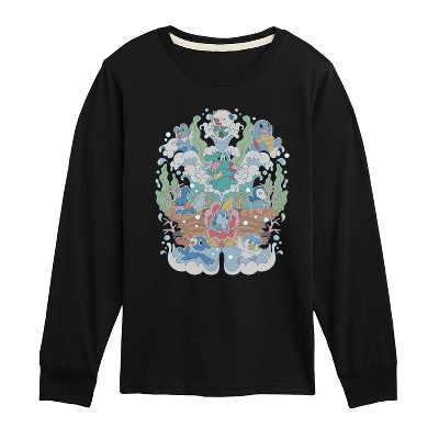 Boys' - Pokémon - Water Starters Group Long Sleeve Graphic T-Shirt