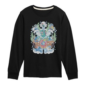 Boys' - Pokémon - Water Starters Group Long Sleeve Graphic T-Shirt - 1 of 4