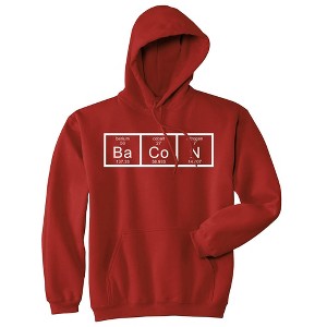 Chemistry of Bacon Hoodie Nerdy Periodic Element Breakfast Funny Sweatshirt - Crazy Dog Hoodie - 1 of 4