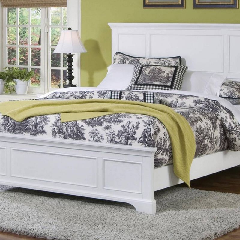 Queen Naples Bed Nightstand and Chest Off White - Homestyles, 2 of 11