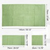Unique Bargains Soft Absorbent Cotton Bath Towel for Bathroom kitchen Shower Towel Classic Design 3 Pcs - 4 of 4
