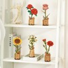 ROBOTIME 3D Puzzle, Chamomile DIY Model Building with Exquisite Accessories, Kits Artifical Flower Toys for Girls Adults, Multicolored, 3.7"*3.5"*8.8" - 3 of 4