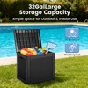 ELJGET 31-Gallon Outdoor Deck Box, Weatherproof Resin Storage Bin with Lockable Lid, Patio Garden Organizer for Tools, Cushions & Packages - 4 of 4
