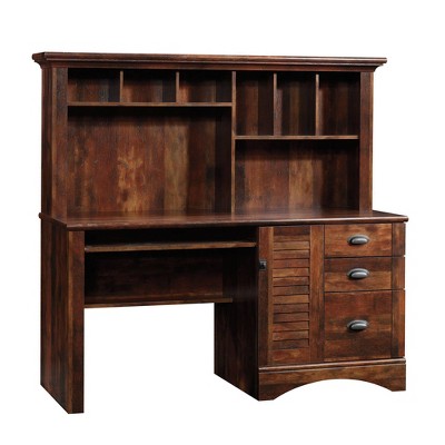 Desk with short deals hutch