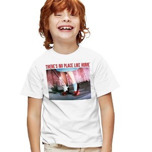 The Wizard Of Oz No Place Like Home Kids T Shirt For Youth, White - 1 of 4