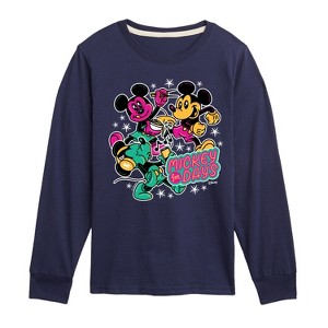 Boys' - Disney - Mickey Collage Long Sleeve Graphic T-Shirt - 1 of 4