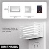 DORESshhop 2-Pack 1W Plug-in Light Sensor Night Lights, White Fence Design, Modern Lighting for Bedroom or Hallway - 3 of 4
