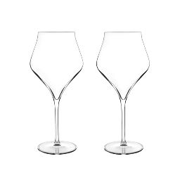 Luigi Bormioli 22oz Supremo Burgundy Wines Glasses, Set of 2 - SON.hyx Crystal Clarity, Wide Bowl Aromatic Design