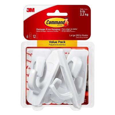 3m® Command™ Mini Hooks, White, 6 Per Pack, 6 Packs : Target