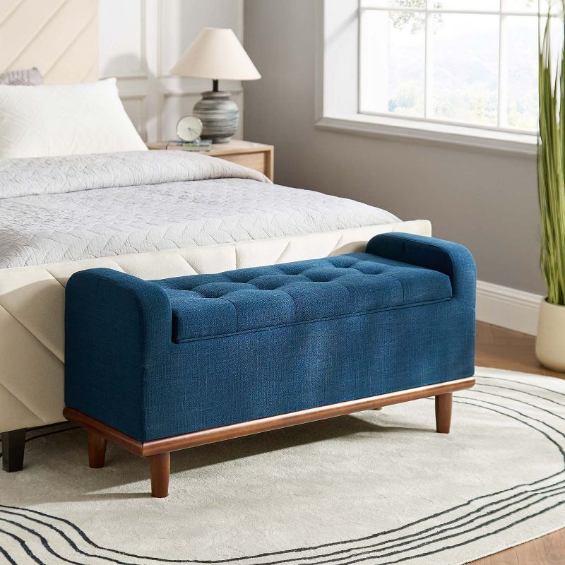 Edgaro Upholstered Storage Bench for Bedroom| ARTFUL LIVING DESIGN, 3 of 12