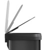 21 Gallon / 80 Liter Metal Trash Can with Lid, Large Garbage Can for Kitchen, Rustproof Step-on Kitchen Metal Trash Bin with Liner Rim - 4 of 4