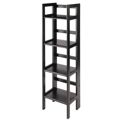 29.21 2 Tier Leo Shelf Storage or Bookshelf Narrow Espresso Finish -  Winsome