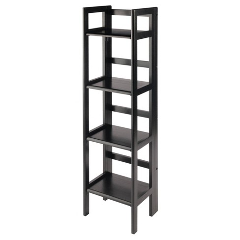 51 34 Terry Folding Bookshelf Black Winsome Target